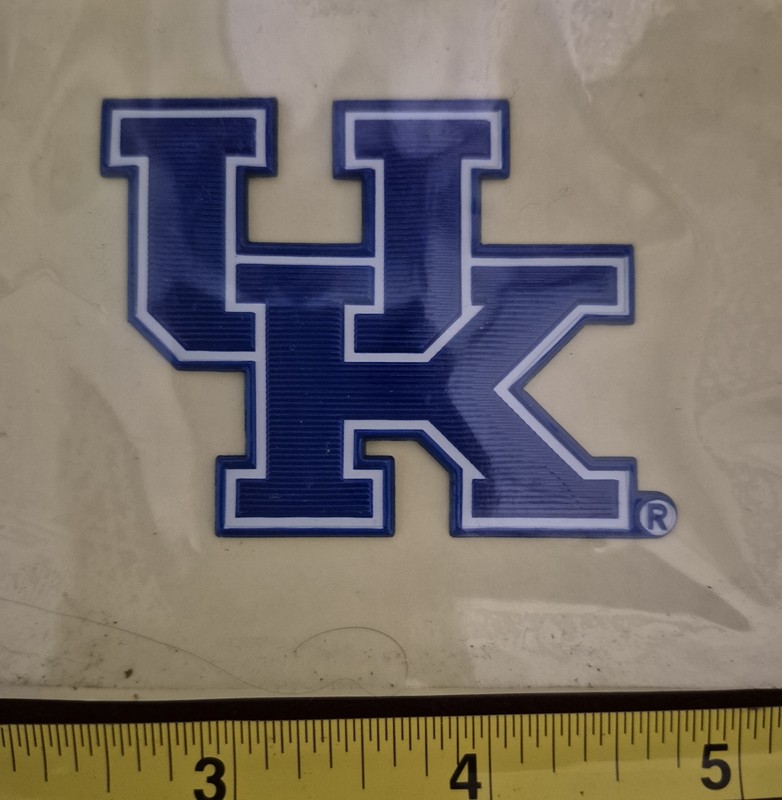 UK Logo Iron on Vinyl Sticker Decal Blue White Universities Colleges