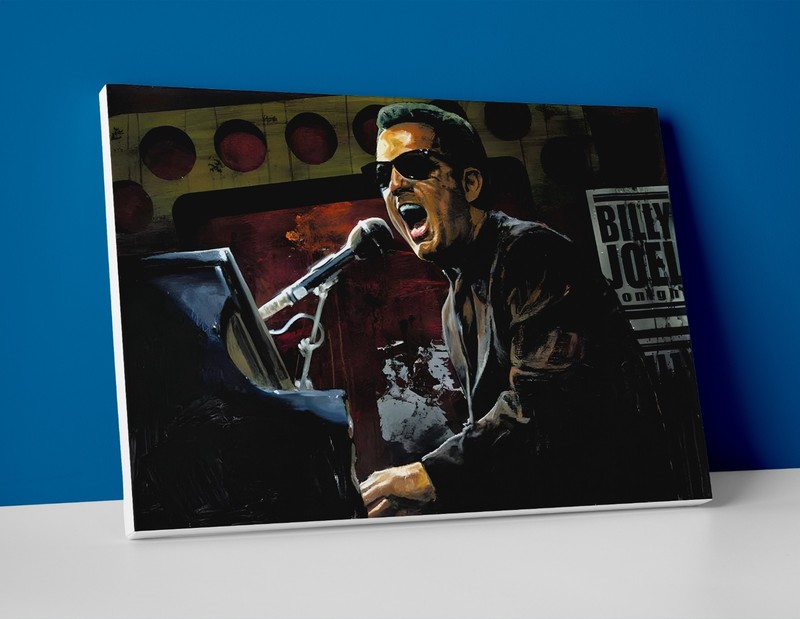 Billy Joel Painting Poster or Canvas – Billy Joel Wall Art