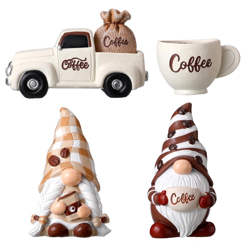 Karenhi 4 Pcs Coffee Gnome Decorations Coffee Bar Decor Accessories Swedish gallery