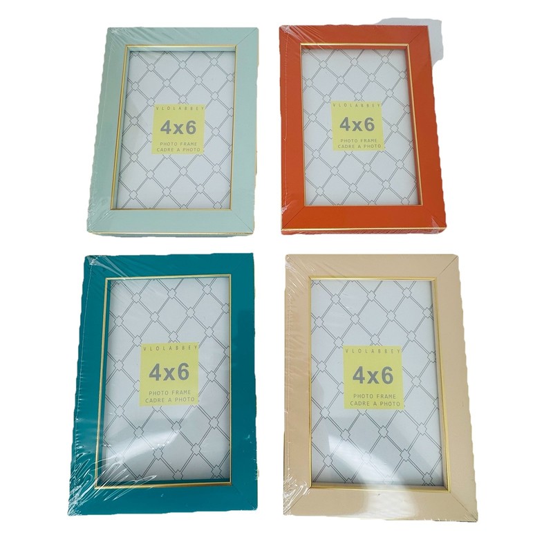 4x6 VIOLABBEY Colorful Picture Frame Tempered Glass, Wood Plastic Composite gallery
