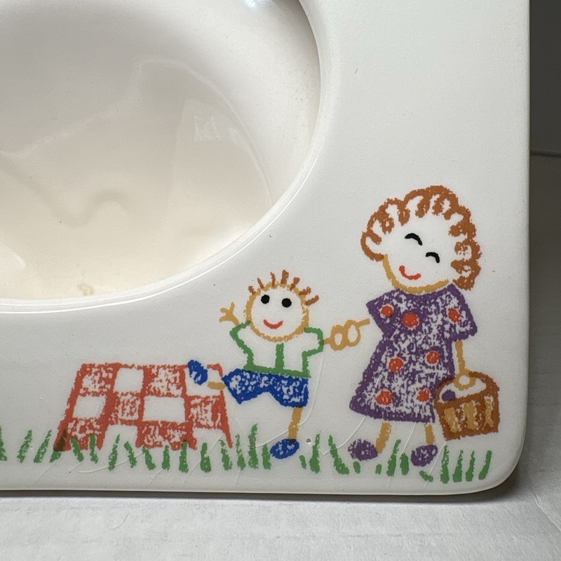 VTG Russ I Love You Grandma Ceramic Photo Frame Stand Korea Child Art Design gallery