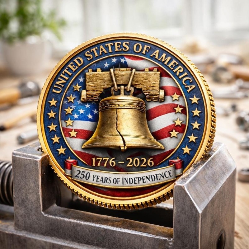 250th Anniversary Liberty Bell Challenge Coin Commemorative Collectible gallery