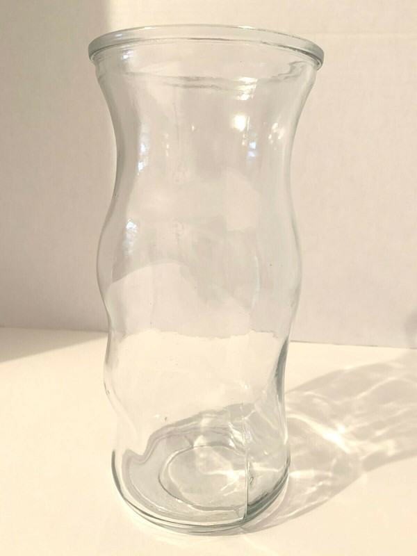 Tall Thick Durable Hour Glass Shape Design Clear Lead Glass Flower/ Floral Vase