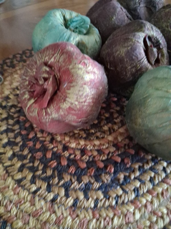 10 Paper Mache Fruit Decor 3" gallery