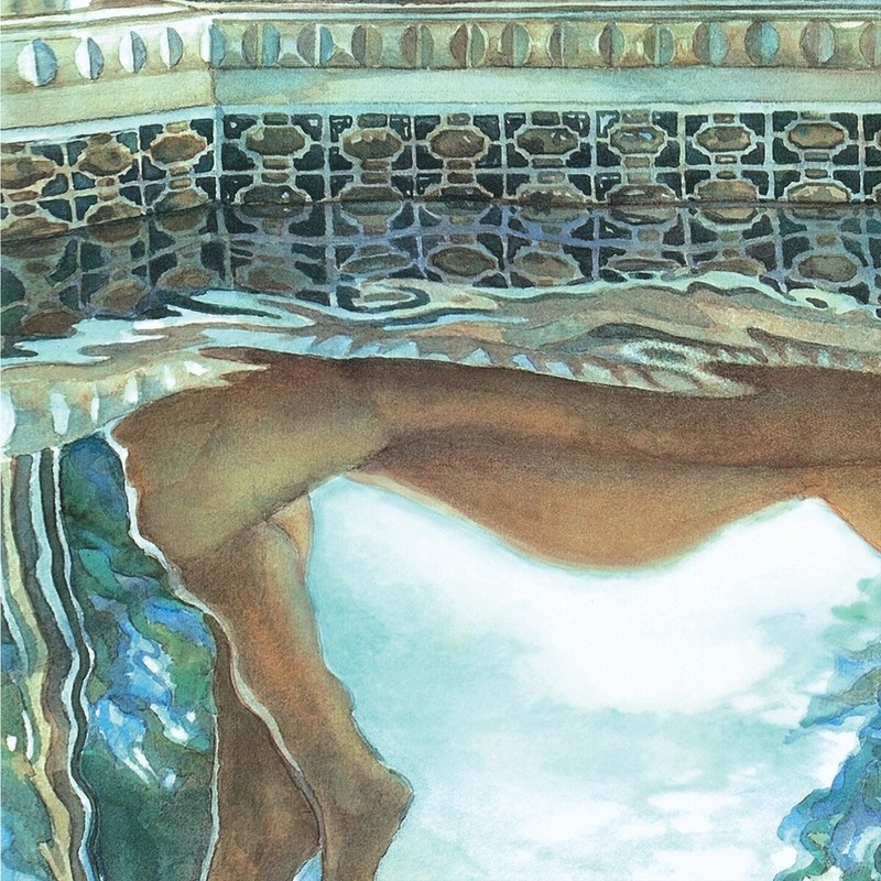 20W"x28H" REFLECTING by STEVE HANKS -BATH SHOWER Subject Nudes CHOICES of CANVAS gallery