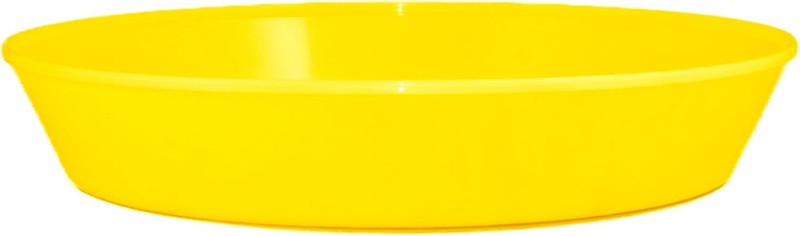 10 Inch (8.3in Base) Single Plant Saucer – Yellow Colored Polypropylene Made in