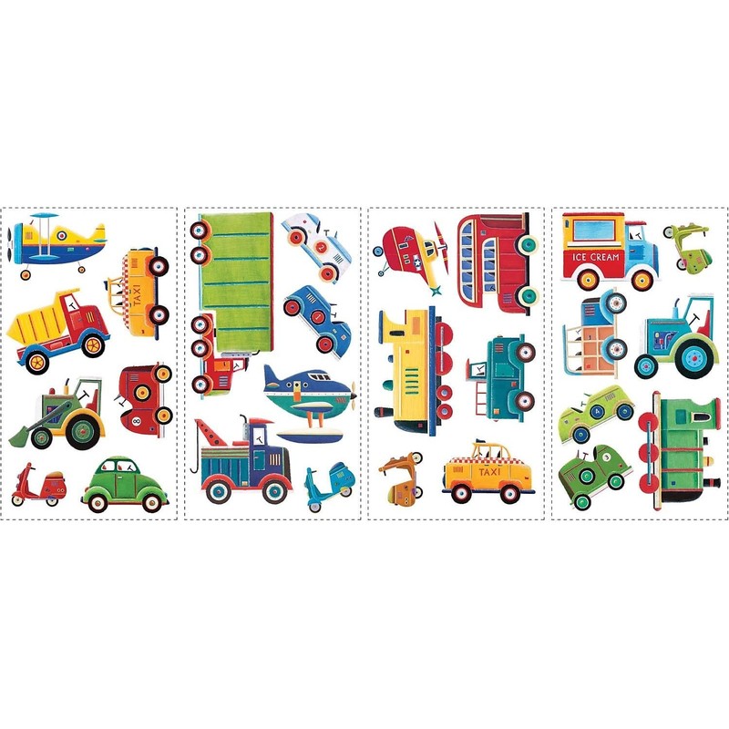 Transportation Peel and Stick Wall Decals