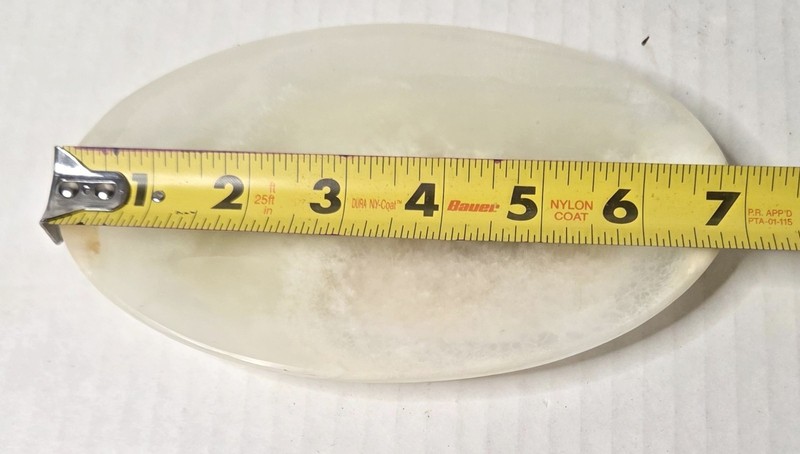 Vintage Alabaster Onyx Stone Dish Bowl Organic Modern Boho Sculptural Decor Tray gallery