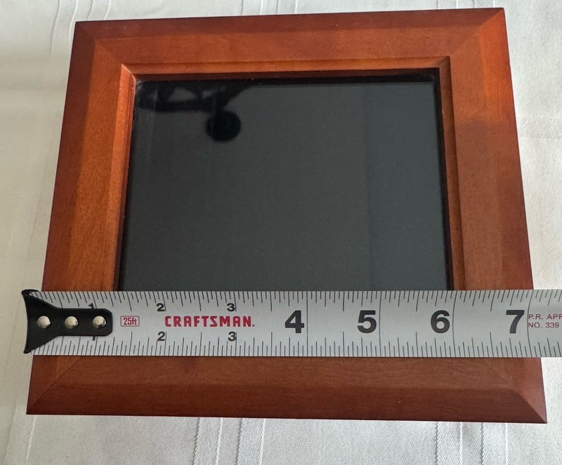 Wood Glass Shadow Box Display Case Miniature for Table With Insect Brooches 7x6 gallery