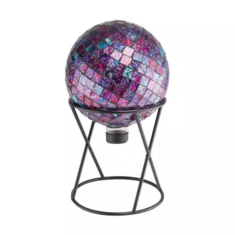 11 In. Tall Indoor/Outdoor Metal Gazing Globe Display Stand gallery