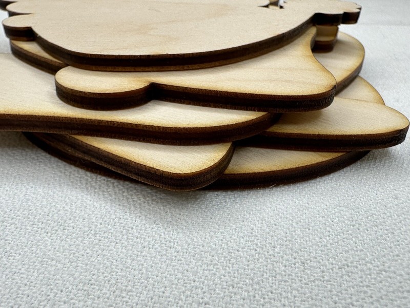 Laser Cut Unfinished Wood Letters or Numbers Arial Font Craft Cutout gallery