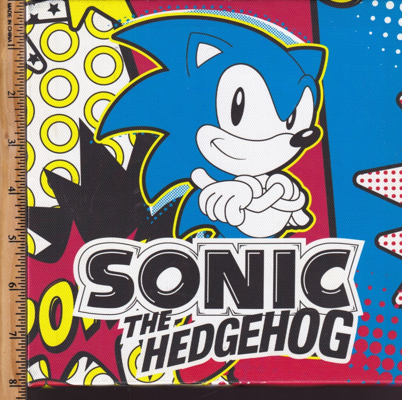 PYRAMID AMERICA SONIC THE HEDGEHOG CANVAS WALL ART DECOR 8X8 INCHES PAIR gallery