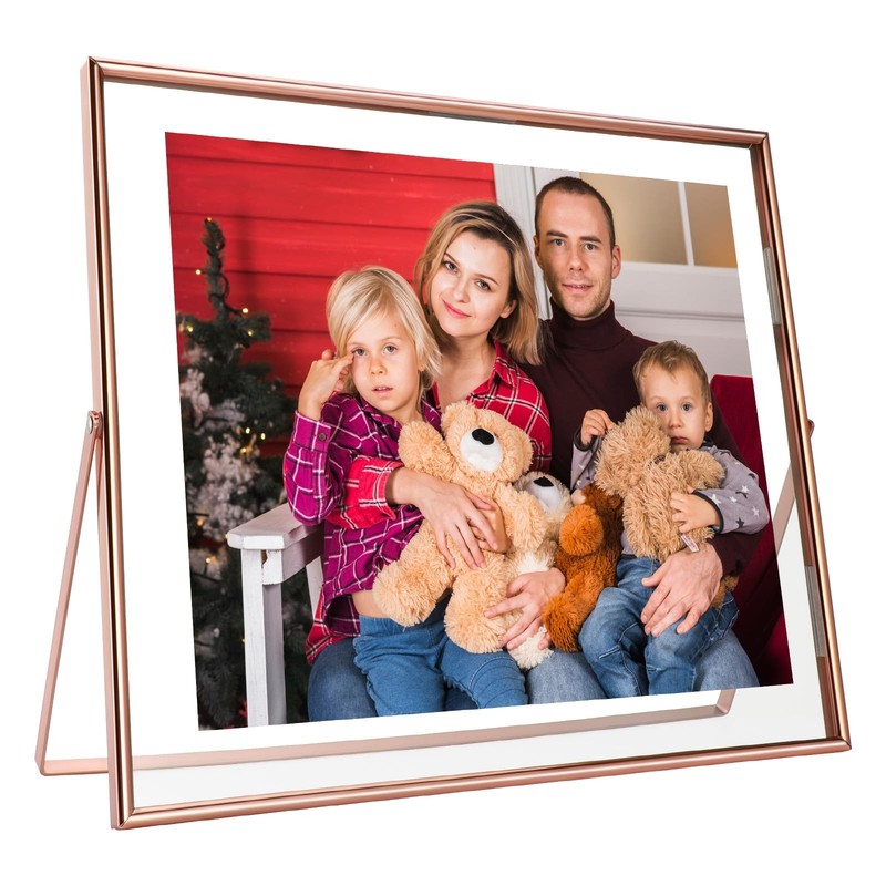 10×12 Inch Rose Gold Horizontal Floating Frame For Picture 8.5×11/8×10/7×9
