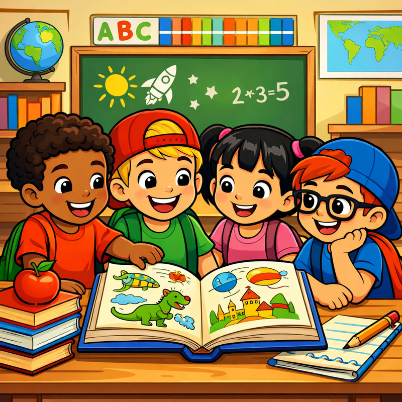 instant download digital wall children reading books