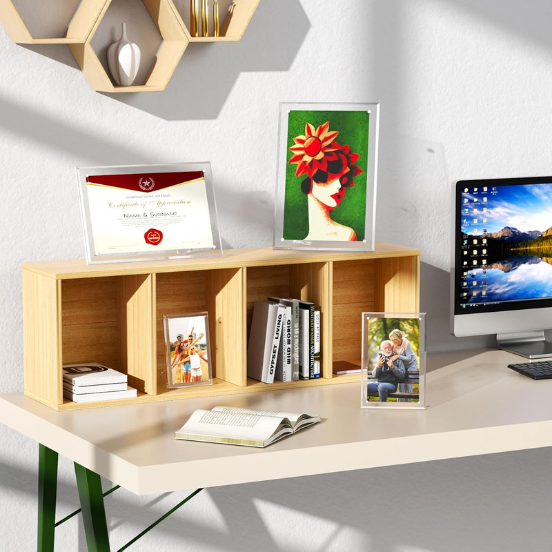 3 Pack Acrylic Picture Frames - 5x7 & 4x6 Sizes for Your Memories gallery