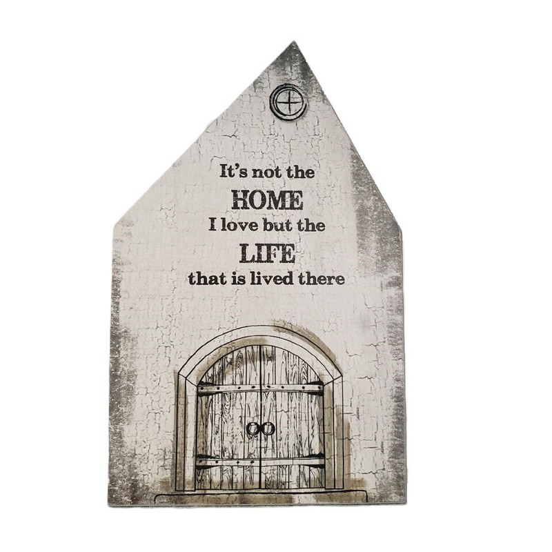 Love Home Life Message Plaque Rustic Primitive Country Farmhouse Distressed Ganz
