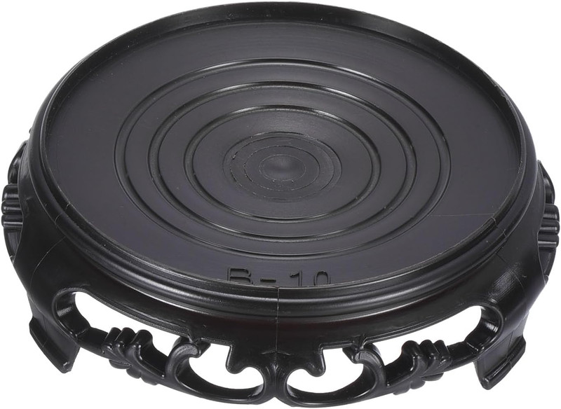 PATIKIL Planter Display Stand, 4.5 Inch Dia Plastic round Bonsai Base Imitation