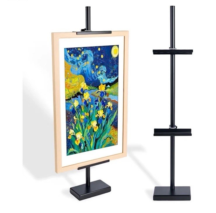 Tabletop Picture Frame Stand, Adjustable for Frames Up to 29″ H, Frame Holder…