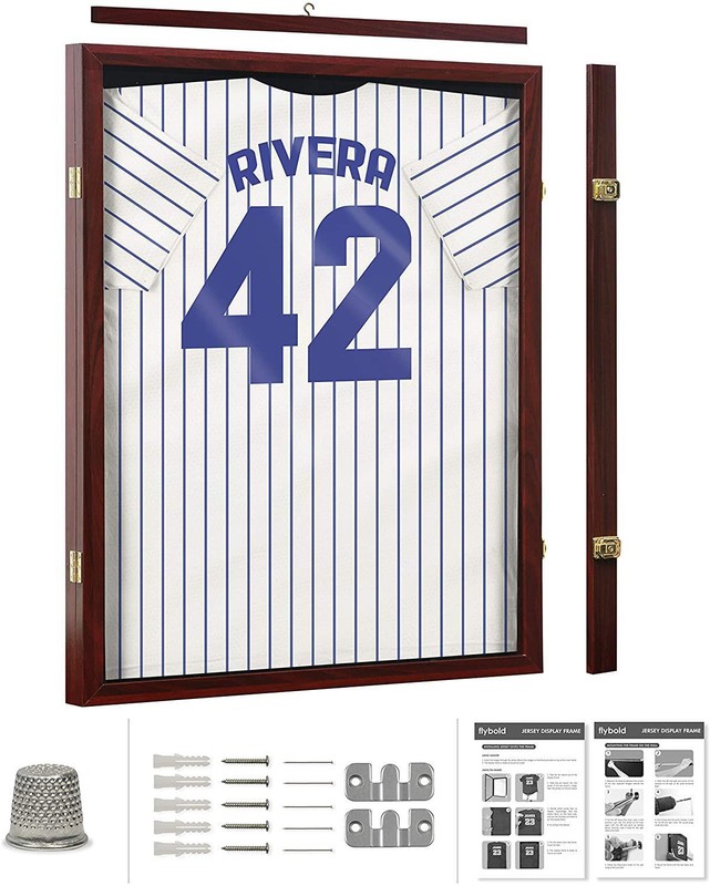 Football Jersey Display Frame Case Shadow Box Wall Mount with UV Protection