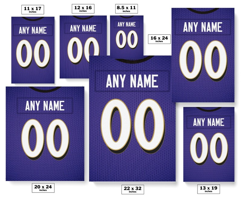Baltimore Ravens Football Jersey Print - Personalized Any NAME & NUMBER gallery