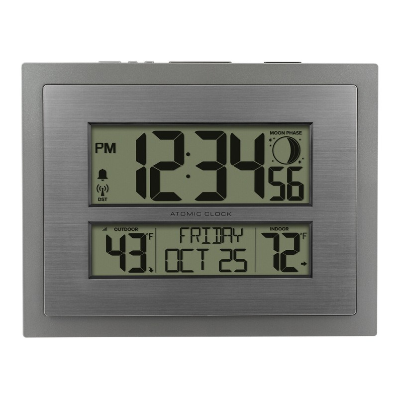 W79752-BHG La Crosse Technology Atomic Digital Wall Clock TX141V3 – Open Box