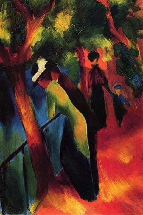 Sunny way August Macke Poster Print