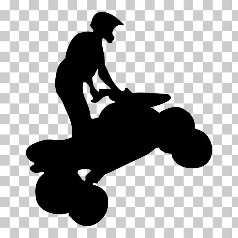 ATV Quad 4 Wheeler Vinyl Decal Sticker for Car Window Laptop & More gallery
