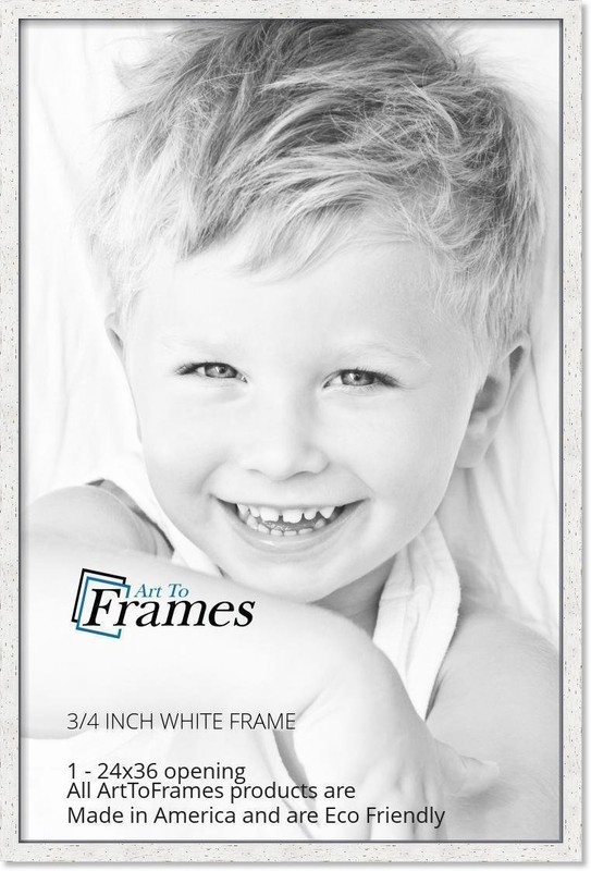 ArtToFrames Picture Frame Custom 0.825" White Stain on Oak Wood 4110 Small gallery