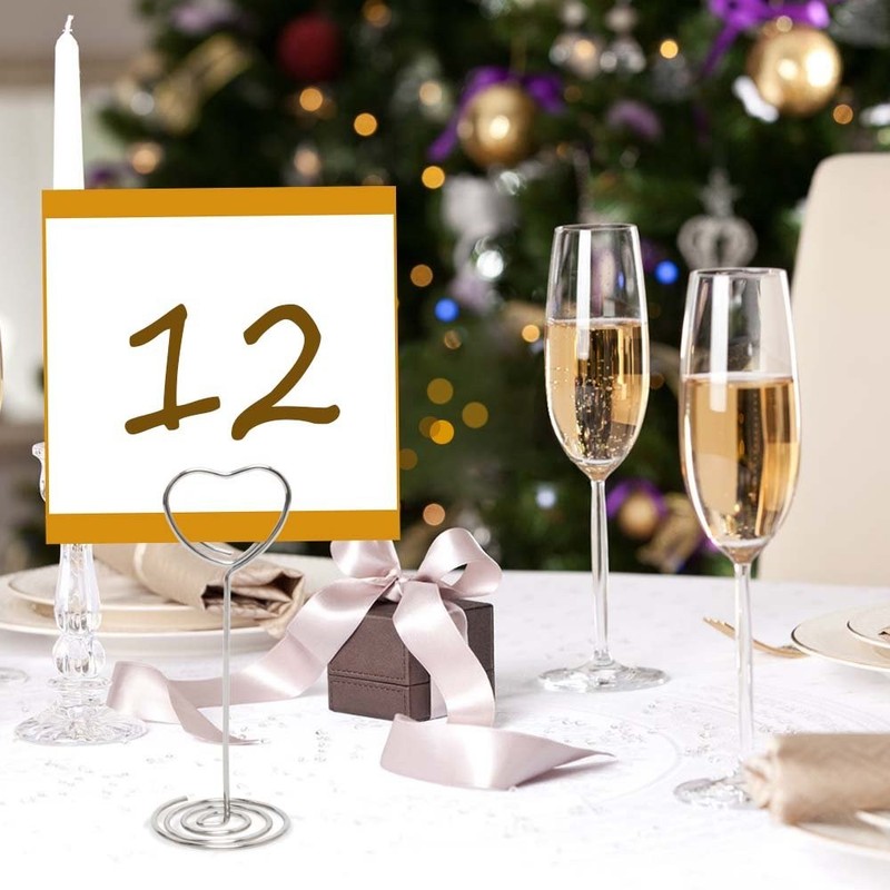 Table Number Card Holders Place Card Holder, 25 Pack Picture Holders for Tabl... gallery