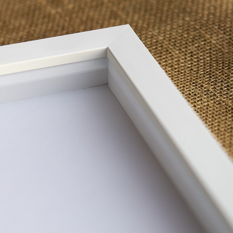 9x6 Shadow Box Frame White | 1 Inches Deep Real Wood Contemporary Shadowbox Disp gallery