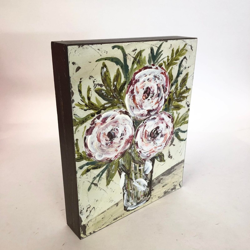 8×10″ Canvas Prints Floral Painting Wall Art Home Decor Hanging Flowers Frame