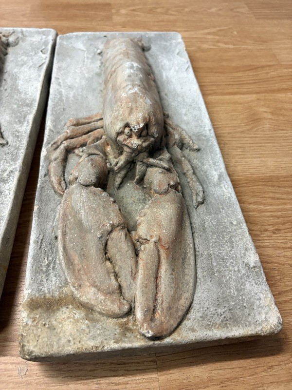VTG Concrete Slab Lobster Hanging Wall Art 14.5x6x25x1” INDOOR/OUTDOOR WALL ART gallery