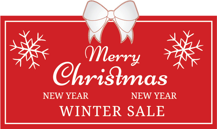 Christmas New Year Winter Sale Car Bumper Sticker Decal