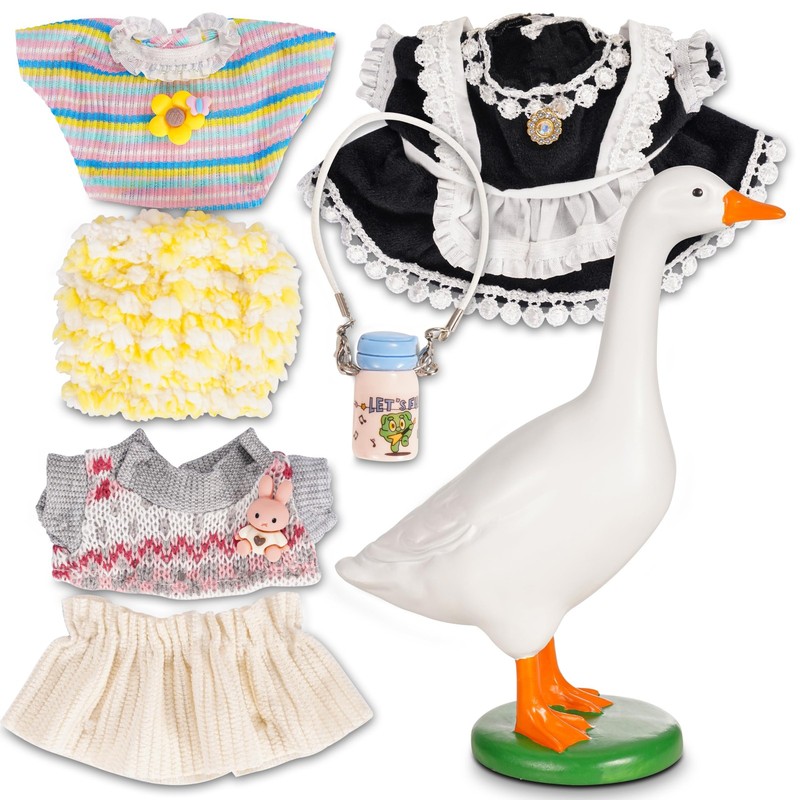 Desk Goose with Set of Three 7 Inch Desk Goose Outfits 7 Inches, Desktop Goos... gallery