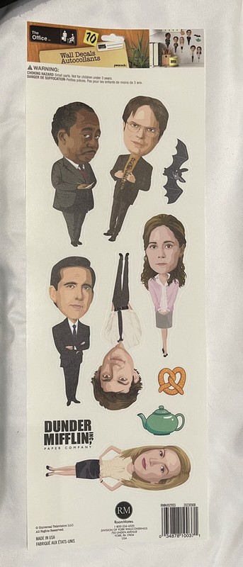 The Office Wall Decor Decals – 10 Wall Decals Michael, Pam, Jim, Dwight – NEW