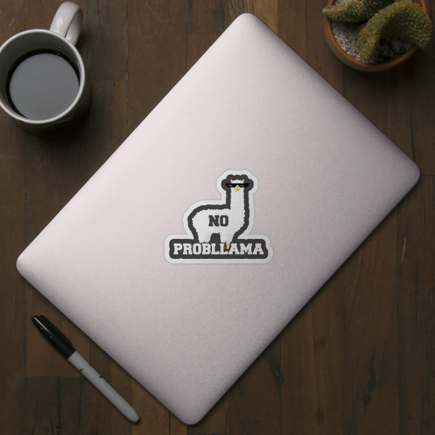No Problamma Llama Funny Cool Vinyl Wall Decal Room Decor Sticker Animal Quote gallery