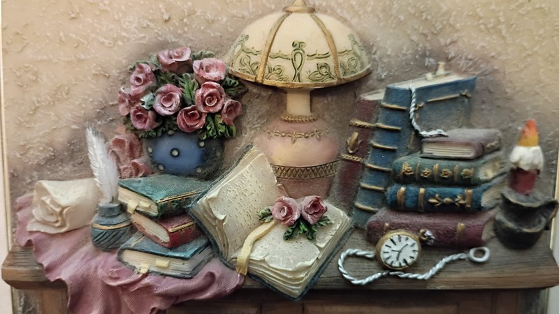 A. Richesco - 3D Decorative Resin Wall Art Plaque, Framed - 8.75" x 6.75" gallery
