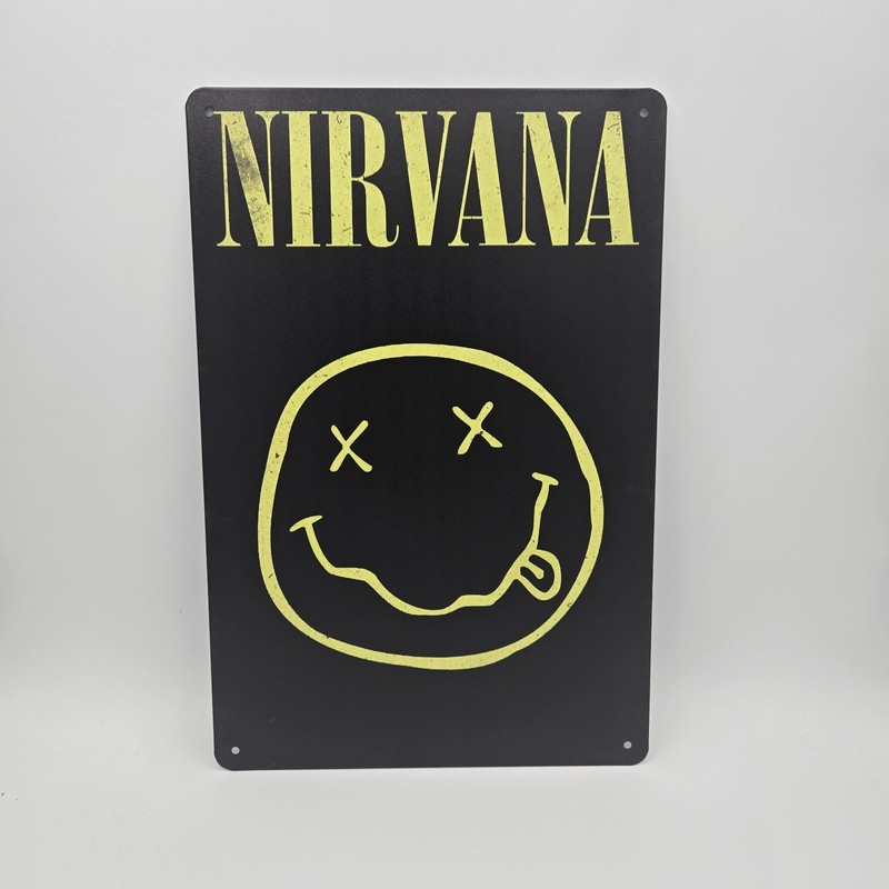 Nirvana Sign Metal 8″x12″