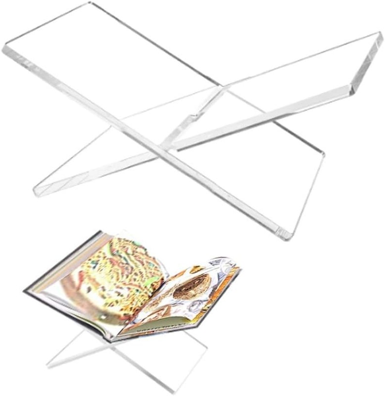 Acrylic Book Stand Clear Stable & Widely Compatible Books Newspaper Magazines