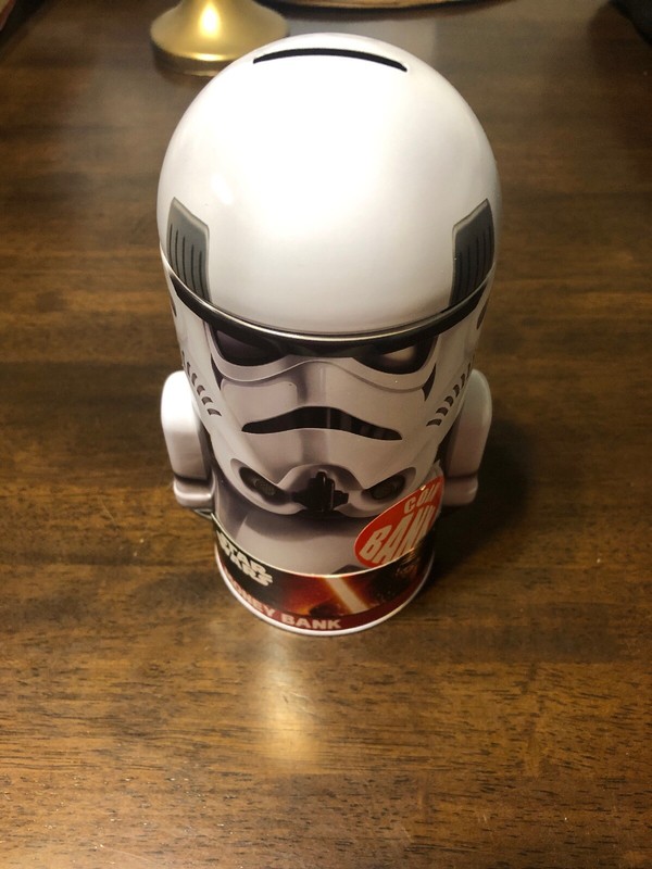 Aquarius Officially Licensed Star Wars Stormtrooper Head Shape Tin Money Box