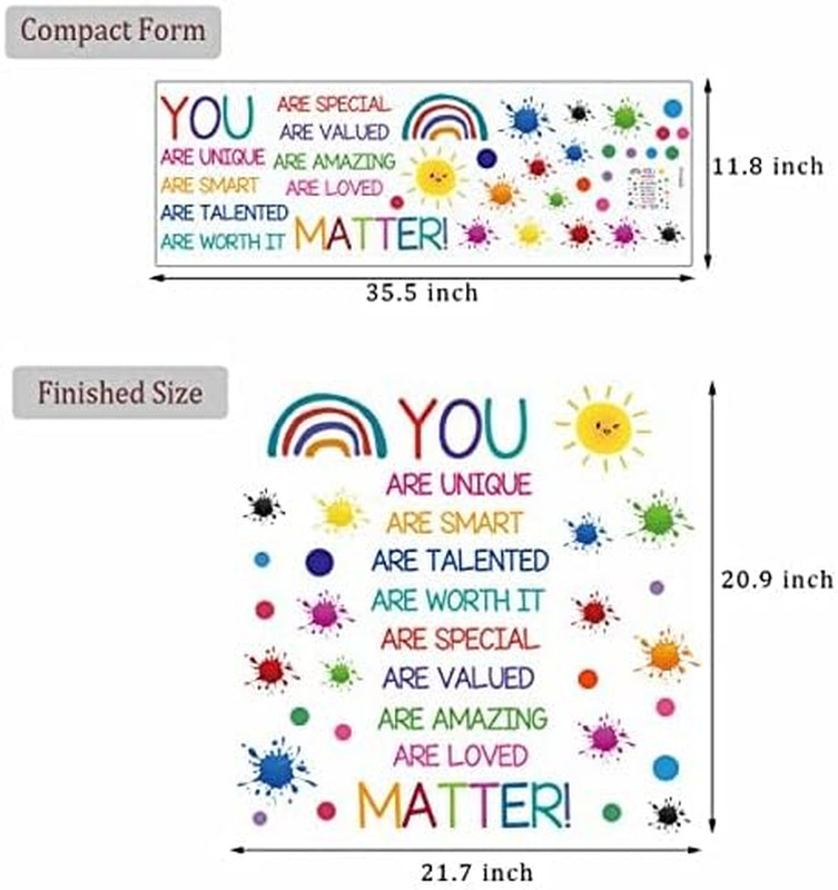 Colorful Inspirational Quote Wall Decals Motivational Phrase Wall Decor Sticker gallery
