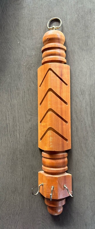 Vintage Wood Wall Mail Card Holder 8 Card Slits Key Holder