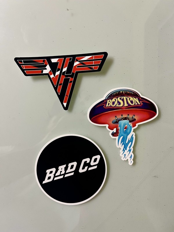 Classic Rock Sticker Pack - Led Zeppelin Queen Ac/dc Van Halen 70’s Classic Rock gallery