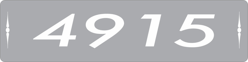 Personalized Aluminum Metal Address Sign Customized With Custom Number 4" x 18" gallery