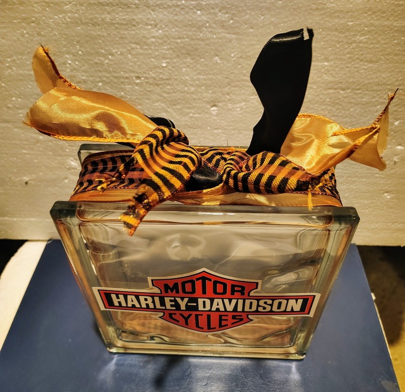 Harley Davidson NON-Lighted Glass Block decroative gallery