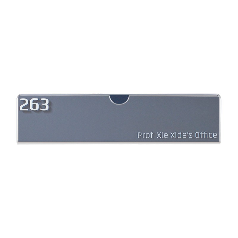 10Pcs Acrylic Desk Nameplate Holders, Transparent Name Tent Holder 8*1.97inch gallery