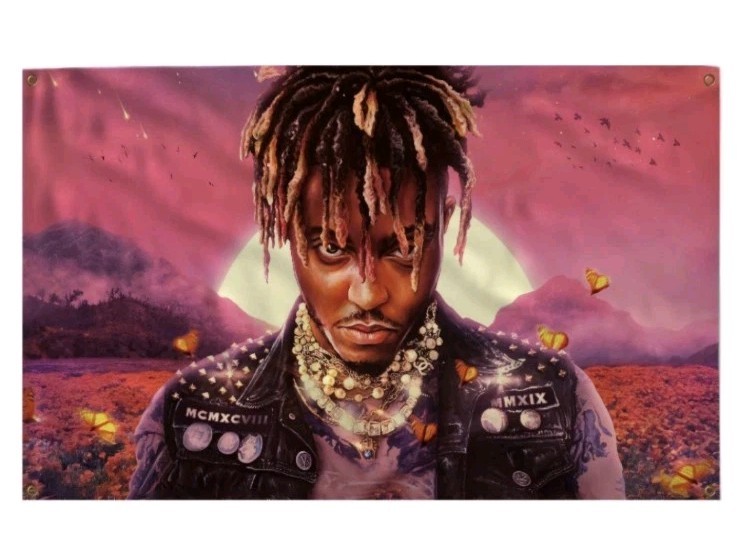 New Juice WRLD 999 World Album Flag 3×5 Tapestry Rapper Music Poster Dorm Banner