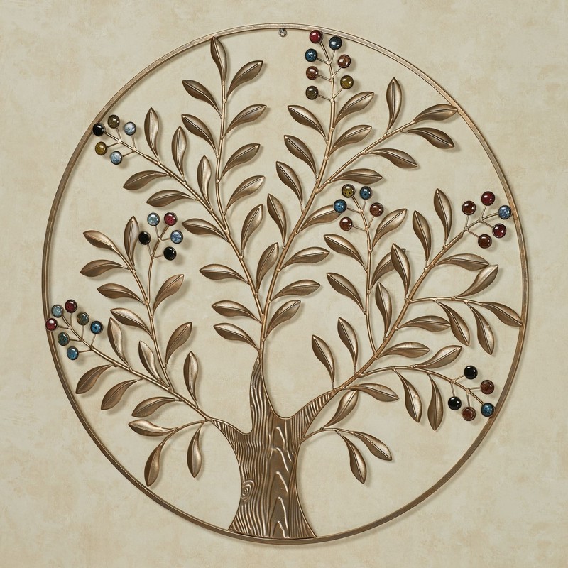 Raylan Tree Circular Openwork Wall Art Decor Bronze 33″ Diameter