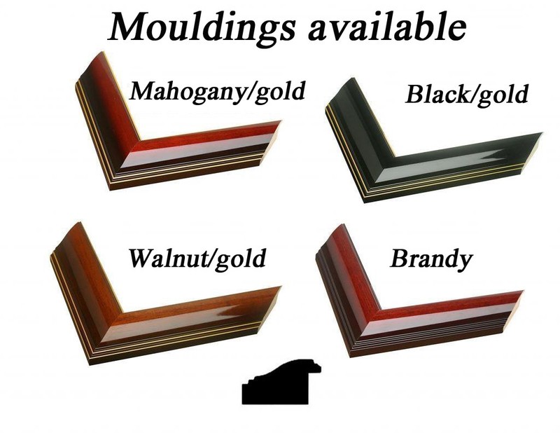 Custom Double Diploma frame, Black/Red-H RC 10x12,11x17,8.5x11,7x9,8x10,14x17 gallery