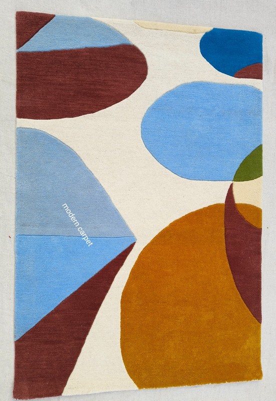 Modern Shape Rugs 3x5 Feet Handmade 100% Woolen Hand Tufted For Home Decoration gallery